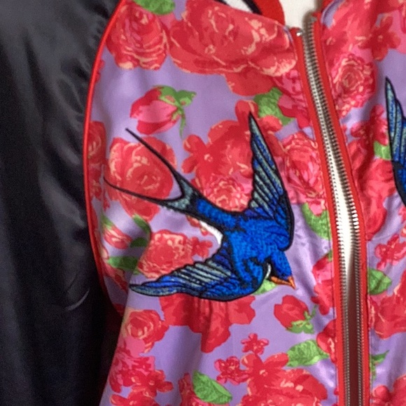 Satin baseball jacket - Picture 2 of 5